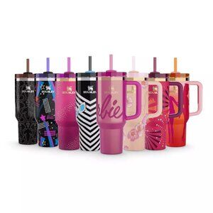 New! Barbie Dream Collection. Barbie x Stanley Quenchers- 8 Cup Set! NIB